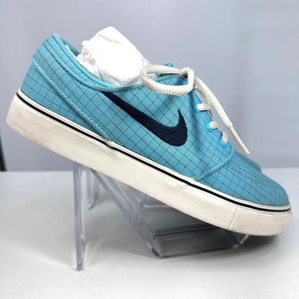 Nike SB Stefan Janoski Blue‎ Ripstop Canvas Skate Shoes Youth 5Y Womens 6.5